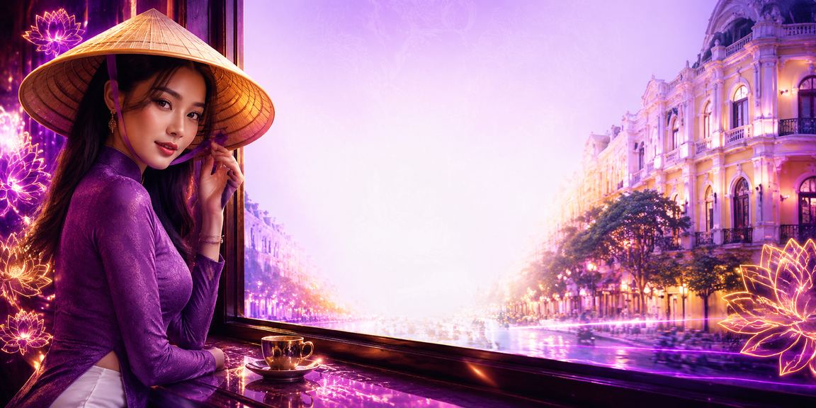 Người chơi đăng nhập casino trực tuyến tại Hà Nội với nón lá truyền thống